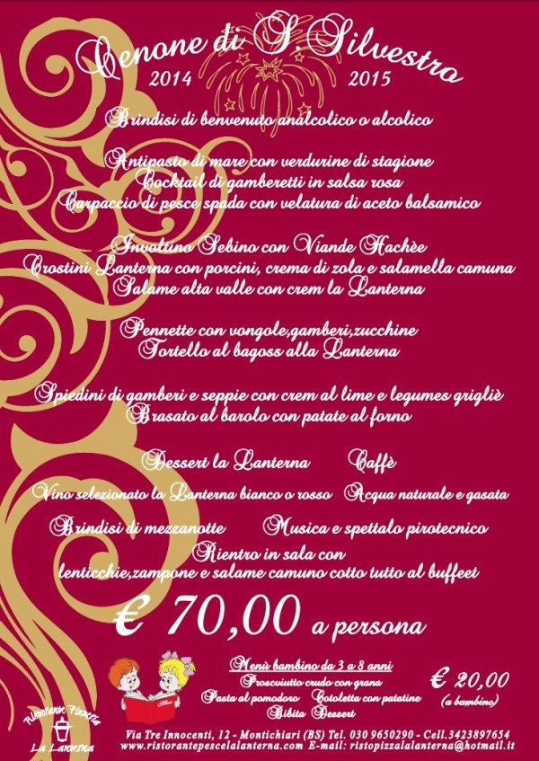 Ristorante Pizzeria la Lanterna Capodanno